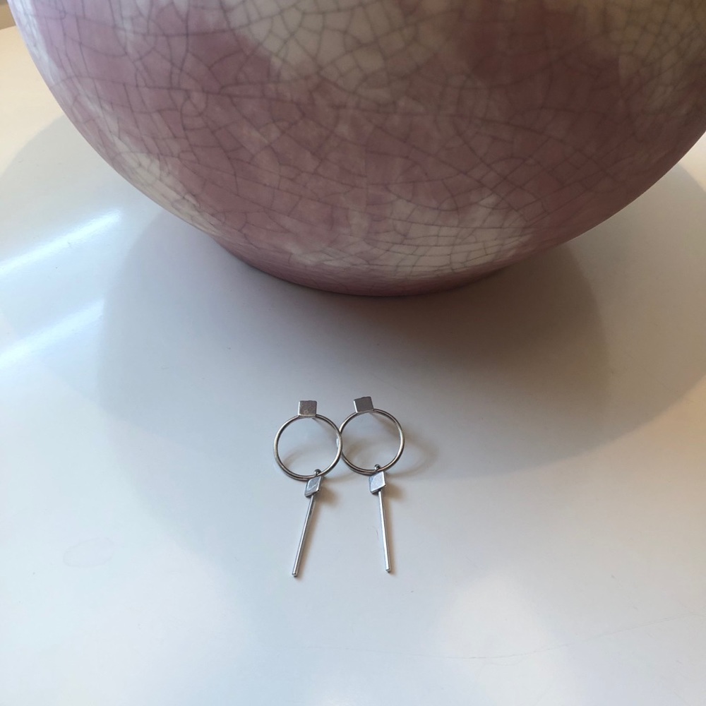 Silver Drop Earrings